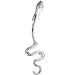Solid 14KT White Gold SEXY SNAKE Belly Ring