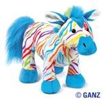 New with Sealed Tags : Webkinz Rainbow Zebra with Bonus Bookmark