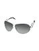 Roberto Cavalli Orione - Swarovski Crystal Logo Aviator Sunglasses silver/shaded blue