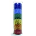 Candle-Jar-Chakra-Unscented-Rainbow-(Sri Yantra) 16 Ounces
