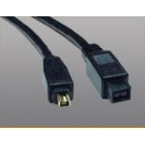 Tripp Lite F019-010 IEEE 1394b Firewire 800 Gold Hi-speed Cable, 9pin/4pin - 10ft