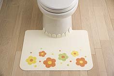 おくだけトイレマット フラワーOR OE-61