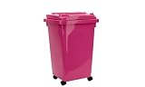 50ltr Hot Pink Mini Wheelie Bin for Toy Storage, Lucky Dips, Party Drinks Cooler