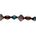7 Inch Bicone Bead Strand, Sea Marble Mix, 12x8mm