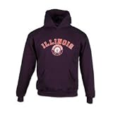 Illinois Fighting Illini Youth Hooded Sweatshirts - Name Over Circle