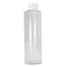 Qorpak Clear PVC Cylinder Bottle with White Polypropylene SturdeeSeal Polyethylene Foam Lined Cap