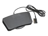 Three Function Foot Control Dictation Microcassette, Black