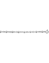 Sterling Silver Charm Bracelet w/ Beads