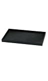 Black Faux Leather Trays for Jewelry Display- 14 3/4"L x 8-1/4"W