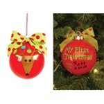 My First Christmas Personalization Ornament By Mud Pie