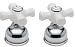 Tools & Hardware : Price Pfister HHL-BCPC White Porcelain Cross Handle, Chrome