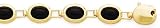14k Gold & Black Onyx Bracelet- 7 IN