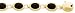 14k Gold & Black Onyx Bracelet- 7 IN
