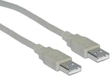 USB Type A Male / Type A Male Cable, 2.0 Version, 15 ft