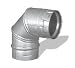Simpson Duravent 4PVP-E90B 4" Black Pellet Vent 90 Degree Elbow