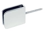CRL Chrome Finish Traditional Movable Wall Mounted Transom Glass Clamp