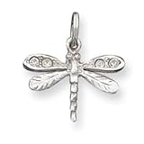 Sterling Silver Crystal Dragonfly Charm