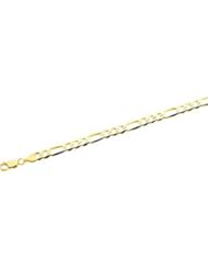 Solid Figaro Chain 14K Gold Yellow Ch494 20 Inch