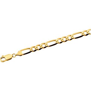 10K Yellow Gold Figaro Chain - 18 inches