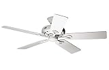 Hunter 20516 Savoy 52-Inch 5-Blade Ceiling Fan, White with White/Light Oak Blades