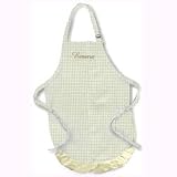 Yellow Color Gingham Apron