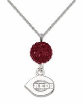 Cincinnati Reds Ovation Crystal Necklace