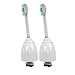 Philips Sonicare 2 Pack E-series Replacement Brush Head Compatible with Sonicare Advance, Elite & Essence Series Handles and Removes Plaque and Germs