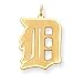 14K Detroit Tigers Med D Pendant