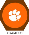 Poker Game Table Cloth Set Clemson