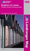 Brighton and Lewes, Haywards Heath (OS Landranger Map)