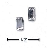 April Birthstone Austrian Crystal Post Earrings