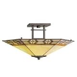 Kichler Olde Bronze Semi Flush 2 Light Incandescent 65285