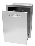 Sunstone 304 Stainless Steel Pull-out Trash Drawer for Build-in Island.-ship Within 24 Hours