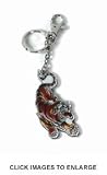 Ed Hardy Crouching Tiger Chrome Keychain