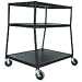 Peerless Jumbo Wide Body Cart Jct WB44 - Tv Stand - Steel - Black