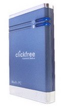Clickfree Automatic Backup 320 GB USB 2.0 Portable External Hard Drive 325-1001-100 (Metallic Blue)