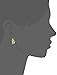 Amazon Collection 10K Gold Calla Lily Diamond Earrings (1/10 cttw, I-J Color, I2-I3 Clarity)