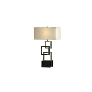 Nova Lighting 11097 Cuadros Table Lamp, Black Gloss Wood, Chrome, Black Nickel, White... by Nova Lighting