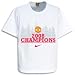 Manchester United Nike Champions Of Europe 2008 T-Shirt - White - S 37/94cm