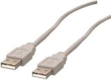 Cable avec fiche USB A mâle ET fiche USB A mâle High Speed version 2.0,- 1m80 -