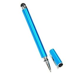 COSMOS Aqua Blue Stylus Touch Screen Pen Gel Ink ball pen for iPhone 4 4s 3 3Gs iPod iPad 2 ,... by