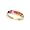 10k Gold & Multi-Color Created Sapphire Ring (1.40ctw)- Sizes 6-8, 6