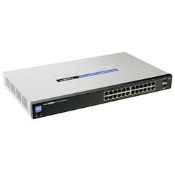 Electronics: Linksys SLM2024 24 Port 10/100/1000 Gigabit Smart Switch with 2 Combo SFPs
