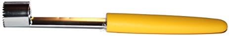 KBKitchen Apple Corer Stainless Steel Twist Huller Plunger Core Remover Tool (Yellow)