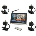 2.4GHz Receiver & 4 CMOS Wireless Cameras Security System WRC840+C-100A-4P