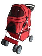 Red Heavy Duty Pet Stroller