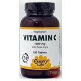 Country Life - Vitamin C 1000 Rosehips - 250 Tablets