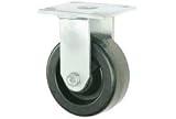 Faultless Rigid Plate Caster 8 Phenolic Wheel