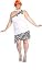 Search : Wilma Flintstone Plus Size Halloween Costume Size 16-22 ((B1066))