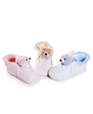 First Impressions White Bootie with Bear